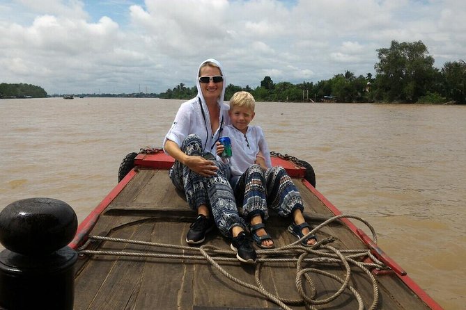 1-Day Mekong Delta Deluxe Tour: My Tho & Ben Tre (Max 10) - The small boat through nipa-lined canals