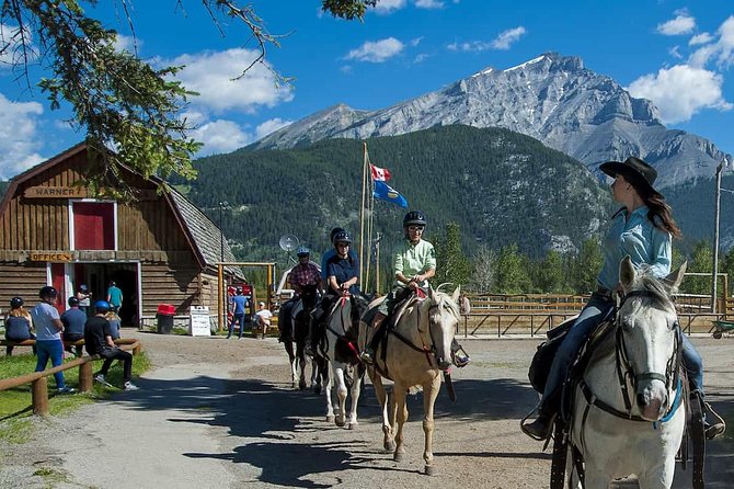 1 Hour Bow River Ride - Calm horses, but not a hands-off activity