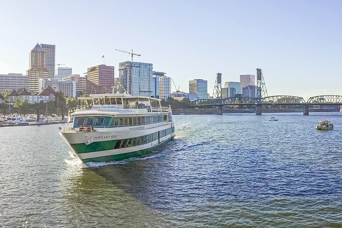 2-hour Lunch Cruise on Willamette River - Returning beneath Morrison, Burnside, and Steel