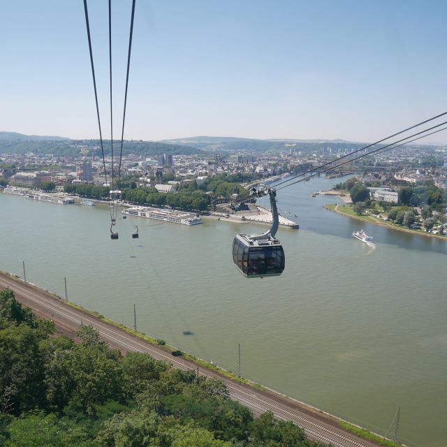 2-River Day-trip by boat to Koblenz and return from Alken - Deutsches Eck, monuments, and the cable car option