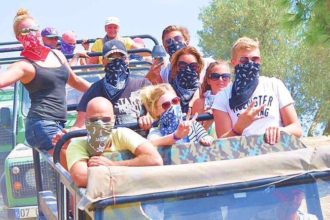 Alanya Jeep Safari with Dim River Lunch and Dim Cave - Open jeeps, mountain roads, and water fights