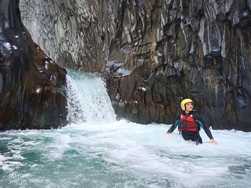 Alcantara River: Body Rafting Experience - The downstream ride through lava basalts