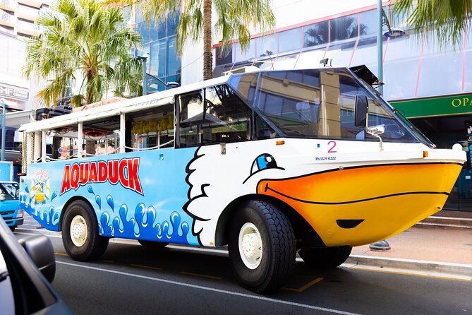 Aquaduck Gold Coast 1 hour City and River Tour - Entering the water and cruising past the marinas