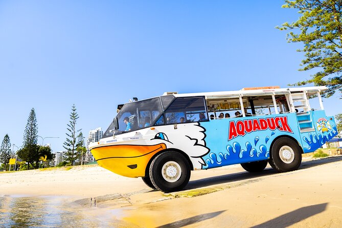 Aquaduck Gold Coast 1 hour City and River Tour - Surfers Paradise streets and Australia’s famous beach