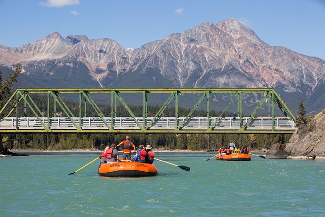 Athabasca River Easy Scenic Raft Trip - Calm stretches, small rapids, and cold water