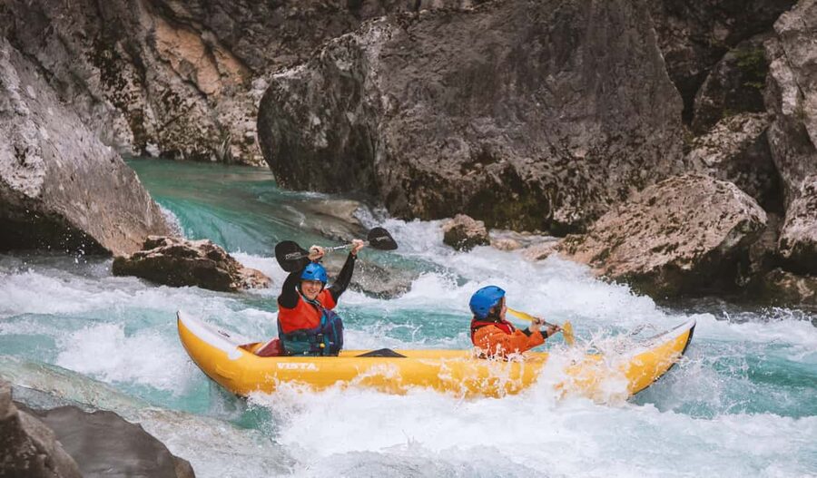 Austria, Salza river "Double Ducky" kayak adventure - The key location check: Salza or Soča?