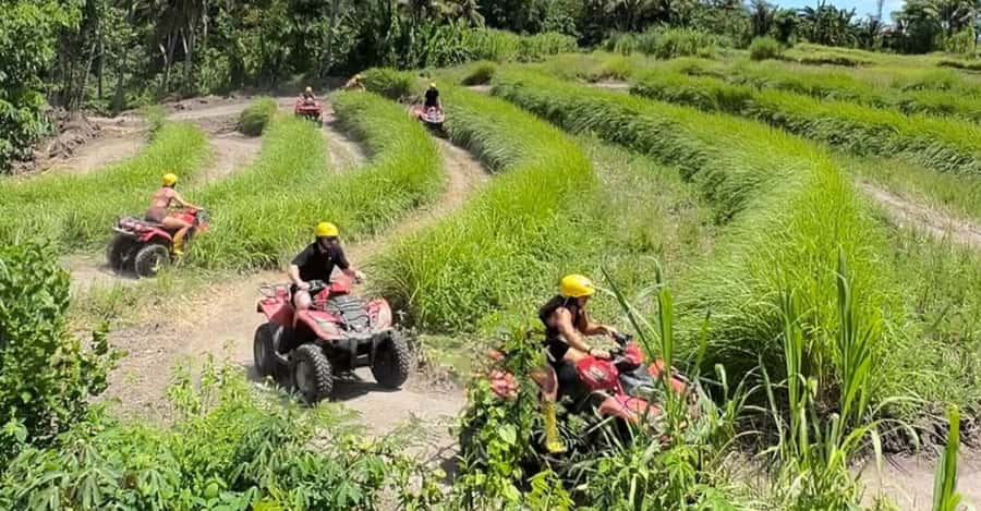 Bali: ATV Ride Adventure with track river bank, dense forest - Single ATV or tandem ride