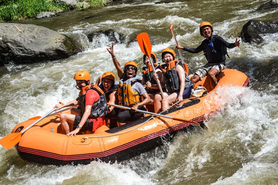 Bali: Ayung River Guided Rafting Adventure with Lunch - Two hours through rapids, jungle, and carved stone
