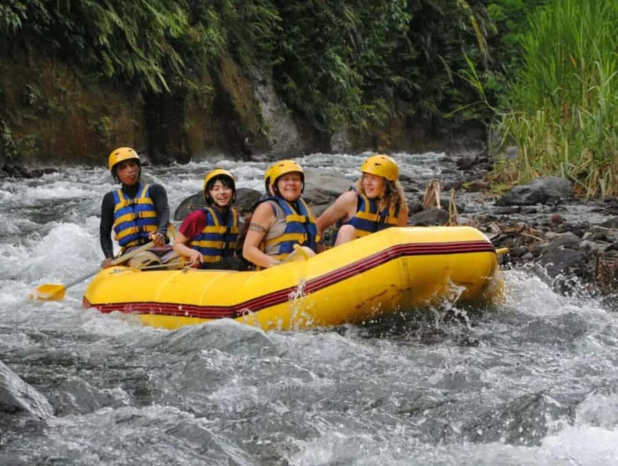Bali: Telaga Waja River Rafting Small-Group Tour with Lunch - Meeting point, shared ride, or private transfer