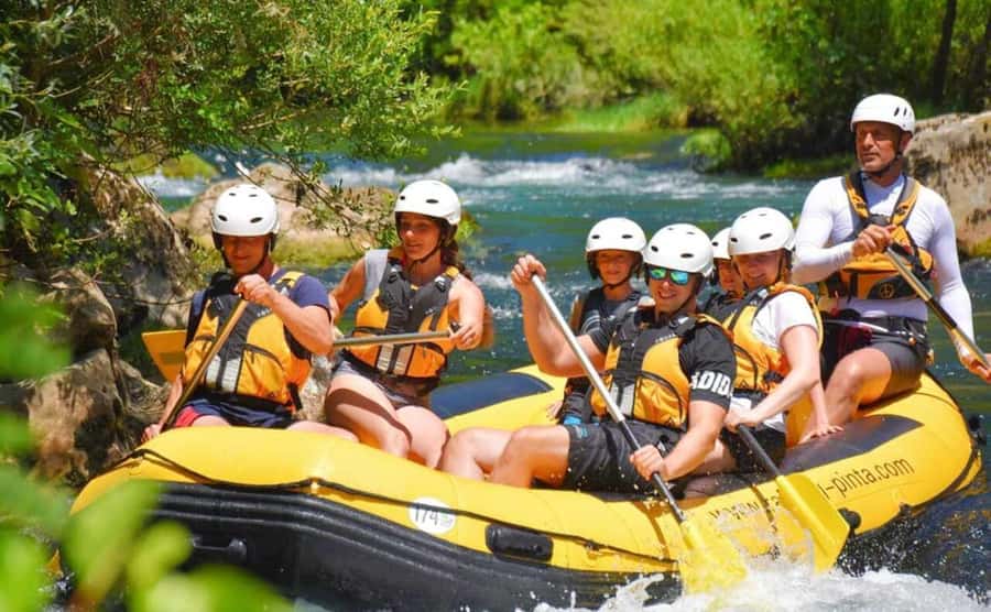 Bali: Telaga Waja White Water River Guided Rafting & Lunch - Lunch, showers, and the useful finish