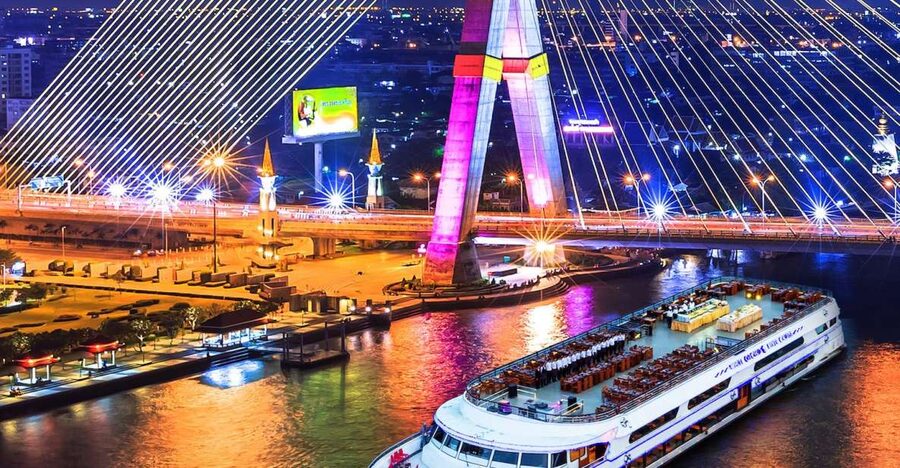 Bangkok: 2-Hour Dinner & Shows on White Orchid River Cruise - The buffet: useful variety, not fine dining