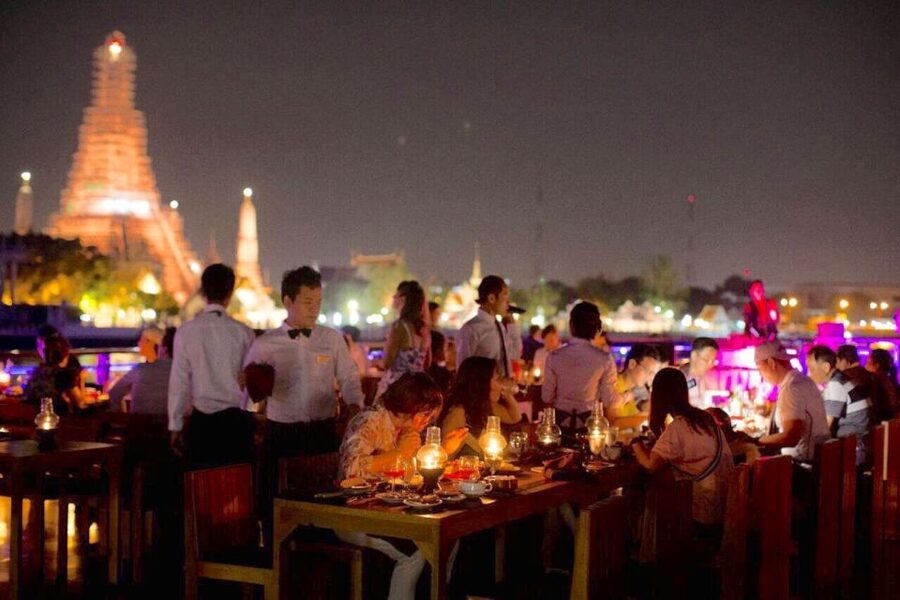 Bangkok: 2-Hour Dinner & Shows on White Orchid River Cruise - Choosing between the decks