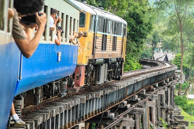 Bangkok: Bridge on the River Kwai and Thailand-Burma Railway Tour - The long-tail boat brings you to the bridge