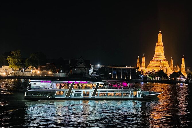 Bangkok Chao Phraya River Sunset Cruise Tour Admission Ticket - Buffet dinner with Thai and international choices