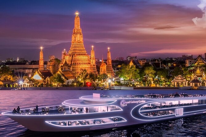 Bangkok Sunset or Evening Dinner Cruise (The Planet Cruise) - Boarding a large premium boat