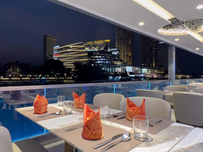 Bangkok: The Planet Chao Phraya River Dinner Cruise - Passing ICONSIAM and Bangkok’s modern riverfront