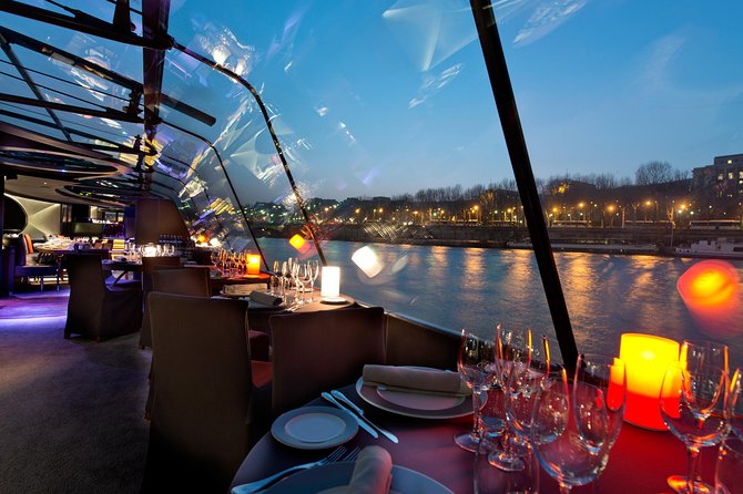 Bateaux Parisiens Seine River Gourmet Dinner & Sightseeing Cruise - Grand Palais and the Statue of Liberty photo stop