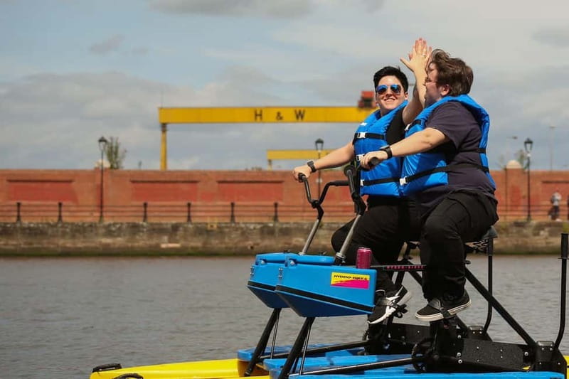 Belfast: River Lagan Hydrobike Tour - The first half hour on Belfast’s River Lagan