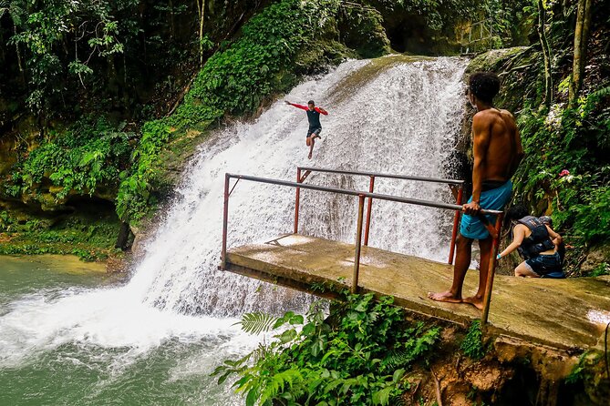 Blue Hole and River Rafting - A Cave, Waterfalls, and River Lagoons in One Stop