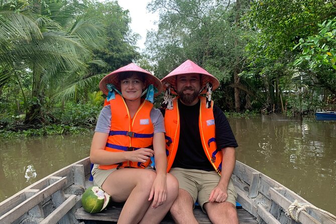 Boat tour on Mekong river see the sunset, small canal, Vegan dinner, street food - The guides: Ha, Như Ý, and Ms Y