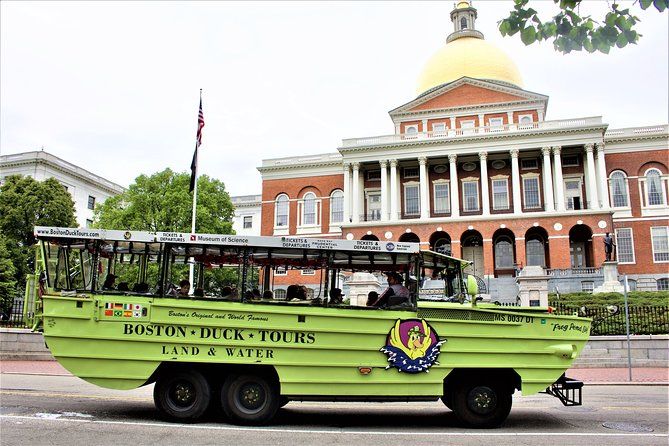 Boston Duck Boat Sightseeing City Tour with Cruise Along Charles River - Back Bay views from Newbury Street to Copley Square
