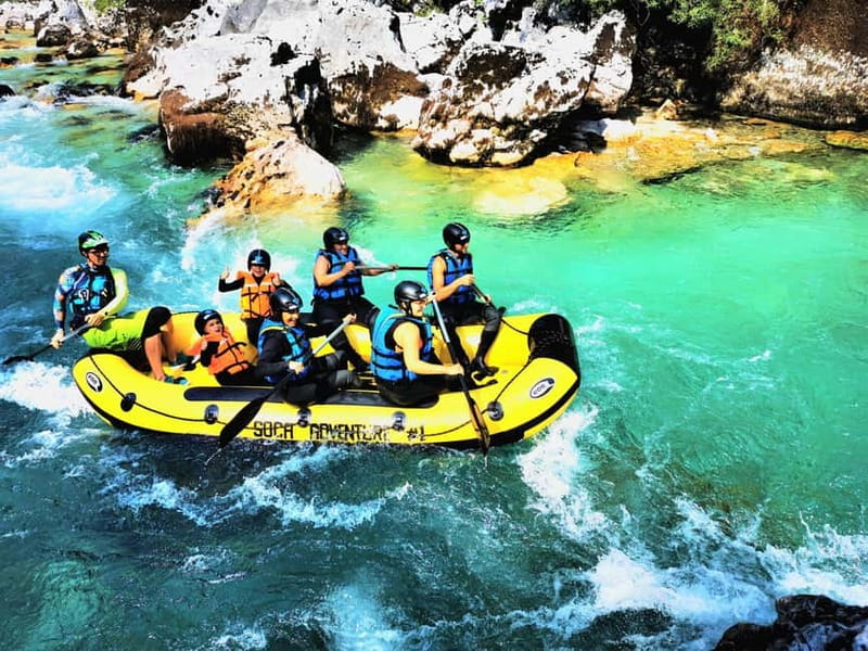 Bovec: Kinder Rafting on Soča River from 4years +FREE photos - What happens on the river