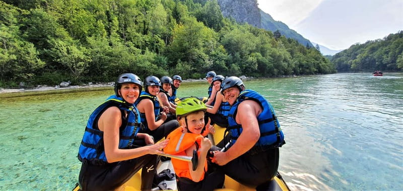 Bovec: Kinder Rafting on Soča River from 4years +FREE photos - A sensible plan for the day