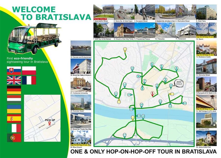 Bratislava: Hop-On Hop-Off Full Day+River Cruise & UFO tower - Bratislava Castle and the uphill views