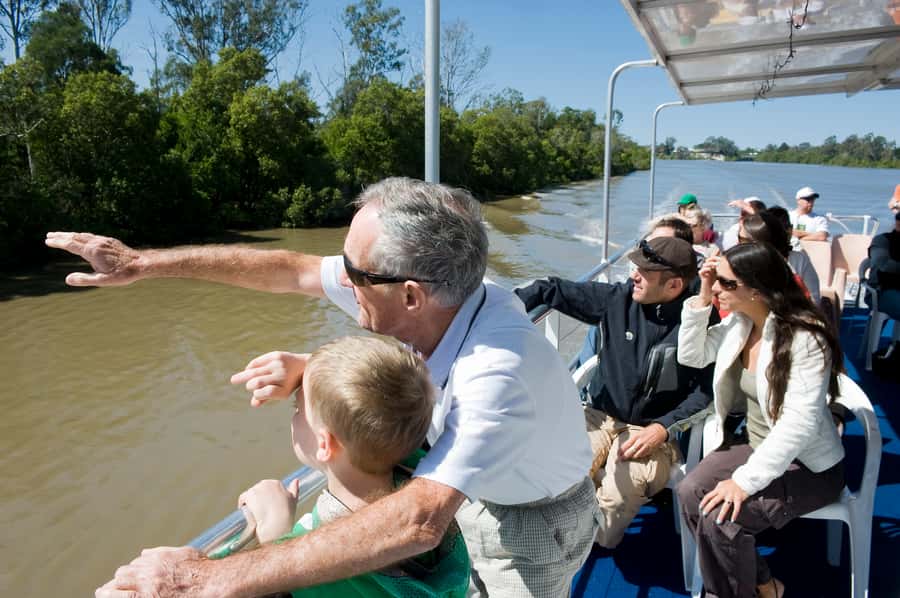 Brisbane River Cruise and Koala Sanctuary Visit - Platypus, raptors, and the sheepdog show
