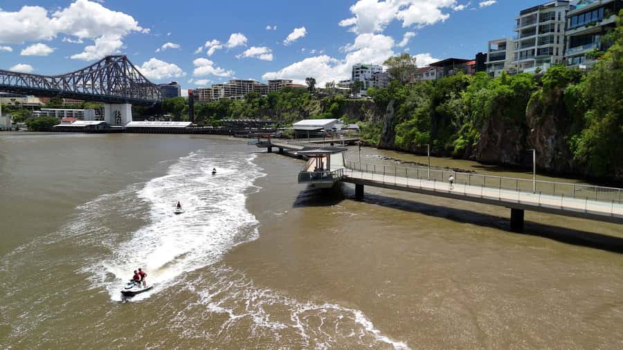 Brisbane River Jet Ski Tour - Gliding beneath Story Bridge
