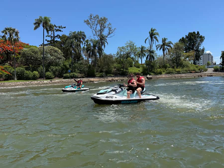 Brisbane River Jet Ski Tour - South Bank and the Wheel of Brisbane
