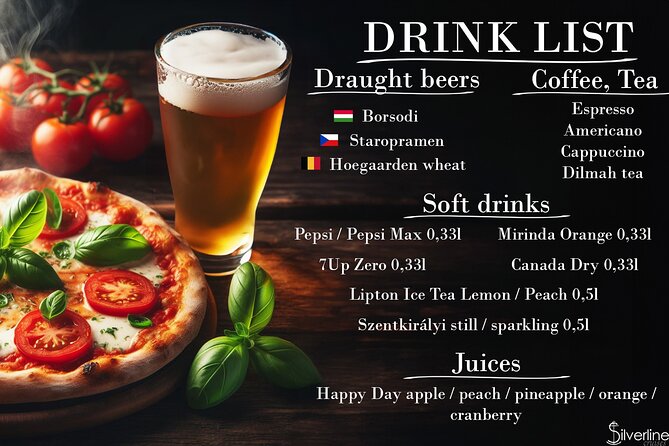 Budapest Danube Pizza Cruise with Welcome Drink - Drinks, service, and the shared boat atmosphere