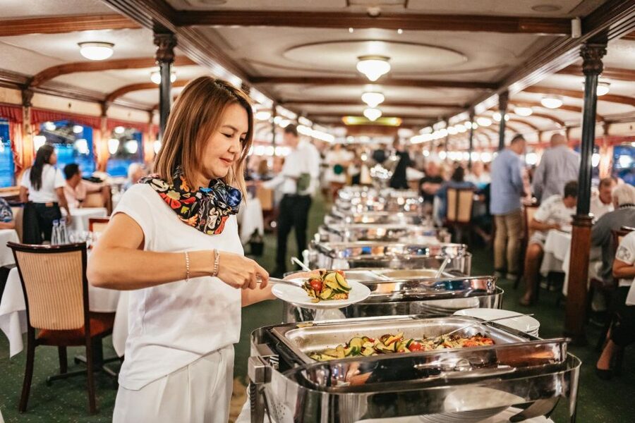 Budapest: Danube River Cruise with Dinner and Prosecco - Boarding the Gróf Széchenyi at Akadémia dock 2