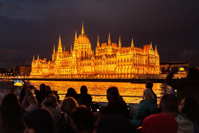 Budapest Danube River Sightseeing Night Cruise with Drink - Sailing Past Buda Castle and the Royal Palace