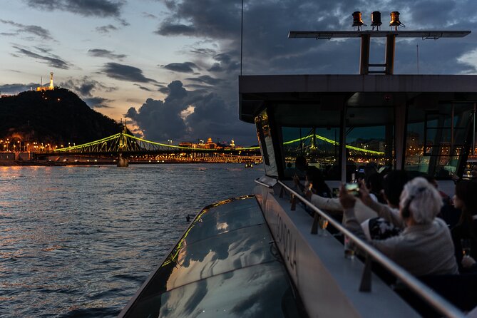 Budapest Danube River Sightseeing Night Cruise with Drink - Elizabeth Bridge, Liberty Bridge, and the Southern Turn