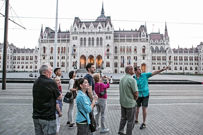 Budapest Night Walking Tour with Danube River Cruise - Parliament after sunset
