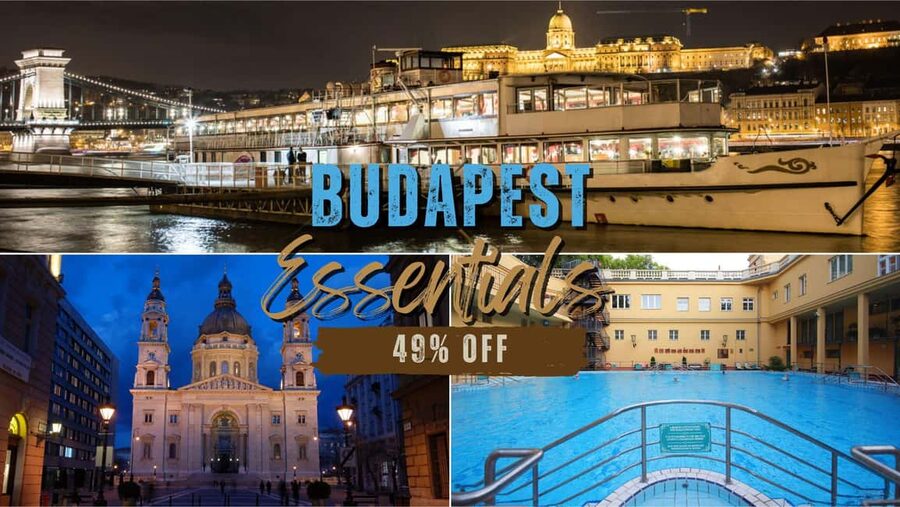 Budapest Super Saver: Spa, Basilica Tour, and Danube Cruise - A full Budapest day built around three fixed times