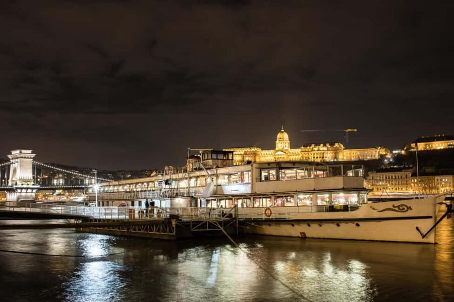 Budapest Super Saver: Spa, Basilica Tour, and Danube Cruise - Cruising Budapest after dark on the Gróf Széchenyi