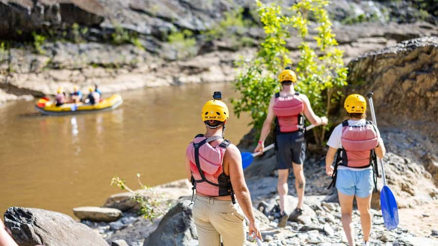Cairns: Raging Thunder Barron Gorge River Rafting Trip - The briefing, paddle practice, and first rapids