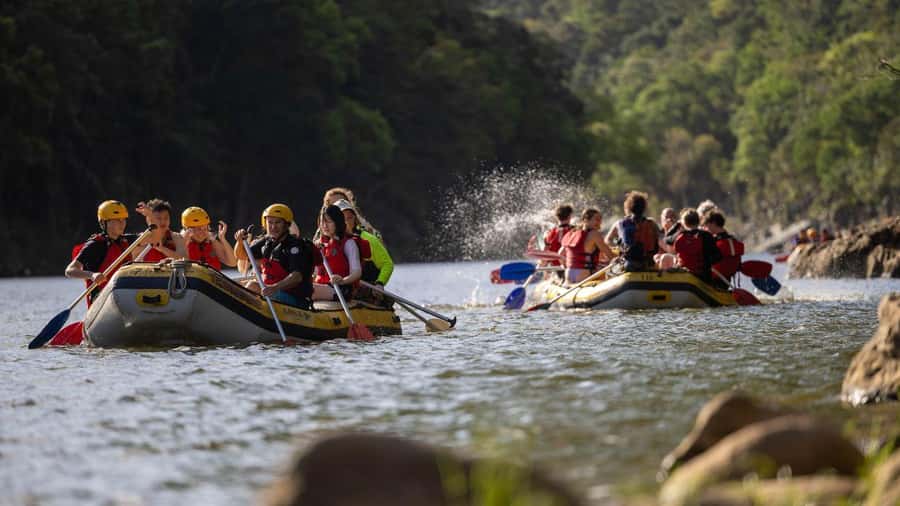 Cairns: Raging Thunder Barron Gorge River Rafting Trip - Rooster Tail and the Grade 2 and 3 action