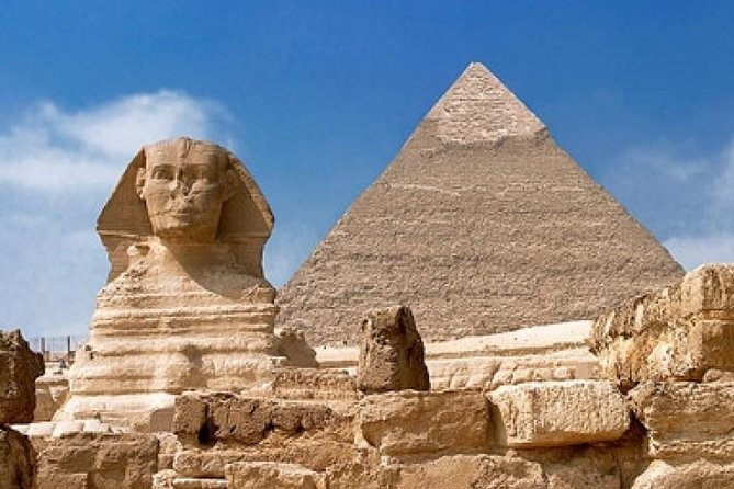Cairo layover Tour to Giza Pyramids and Felucca Ride on Nile from Cairo airport - The Great Pyramid and the Giza plateau