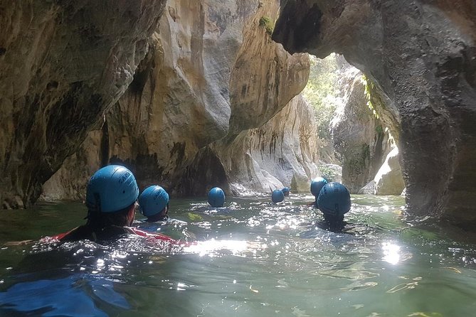 Canyoning Gorge Descent, river walk in Benahavis. - Swimming ability and physical effort
