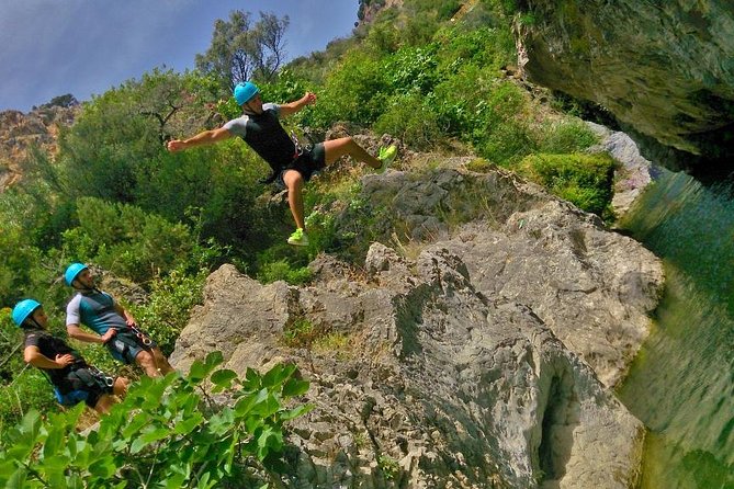 Canyoning Gorge Descent, river walk in Benahavis. - Is $56.77 good value?