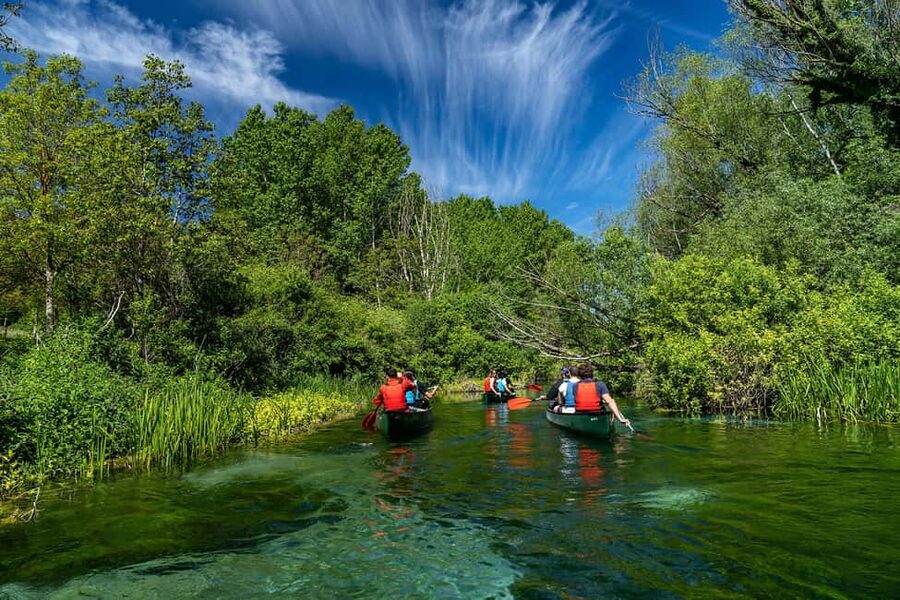 Capestrano: Canadian Canoe Excursion on the Tirino River - Two hours and five kilometers on the water