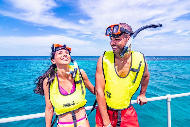 Catamaran Cruise with Snorkeling and Dunn's River Falls - Snorkeling over a Caribbean reef
