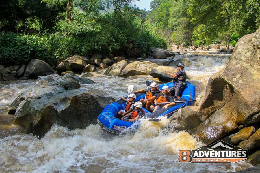 Chiang Mai: Mae Taeng River White Water Rafting - Getting ready at the Mae Taeng base camp