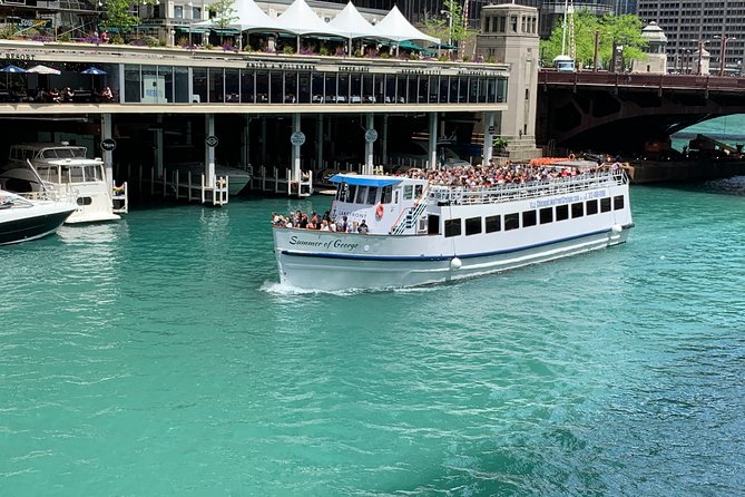 Chicago River 90-Minute Architecture Boat Tour - Merchandise Mart and the commercial riverfront