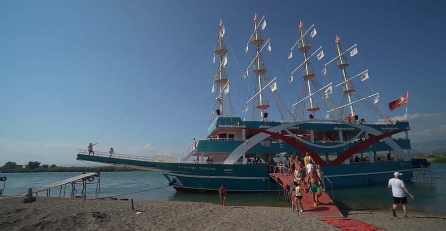 City of Side: Boat Tour on the Manavgat River w/ Bazaar Trip - Cruising toward the Manavgat River mouth