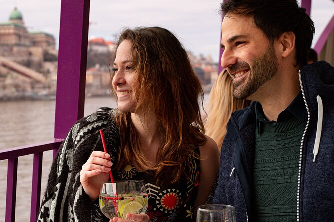 Cocktail Cruise and City Views on the Danube in Budapest - Petőfi Bridge, the National Theatre, and the Whale