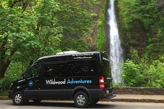 Columbia River Gorge Waterfalls Tour from Portland, OR - Latourell Falls and the basalt wall